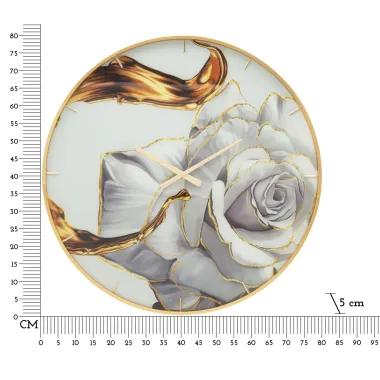 Zegarek GLASS ROSE 80X5 cm